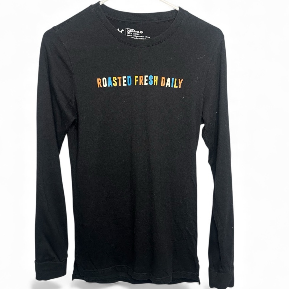 Dutch Bros CS Black Long Sleeve “Roasted Fresh Daily” Palm Trees DB 1992